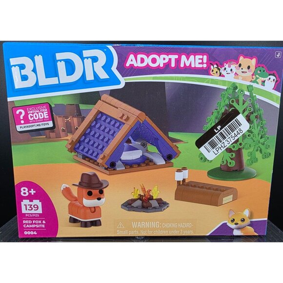 BLDR Adopt Me Red Fox and Campsite 0004 139pcs Jazwares Building Set - Picture 1 of 6